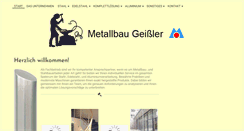 Desktop Screenshot of metallbau-geissler.de